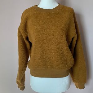 🐻 Everlane cropped teddy bear sweatshirt - XS